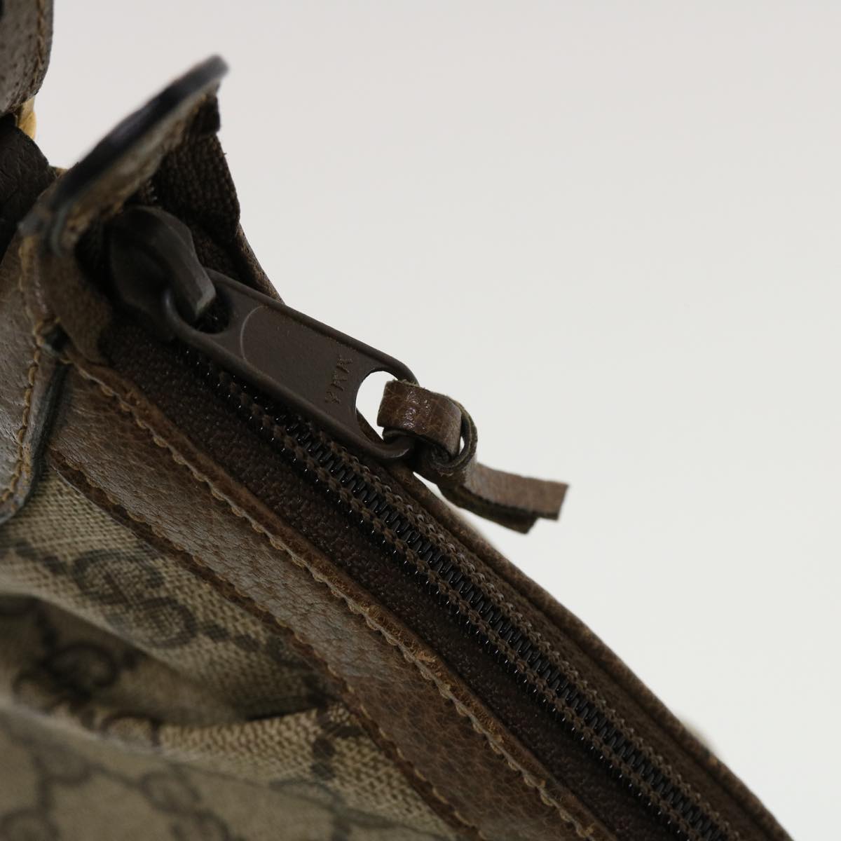 GUCCI GG Canvas Shoulder Bag PVC Leather Beige 41.02.058 43239