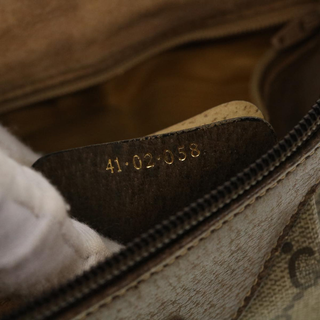 GUCCI GG Canvas Shoulder Bag PVC Leather Beige 41.02.058 43239