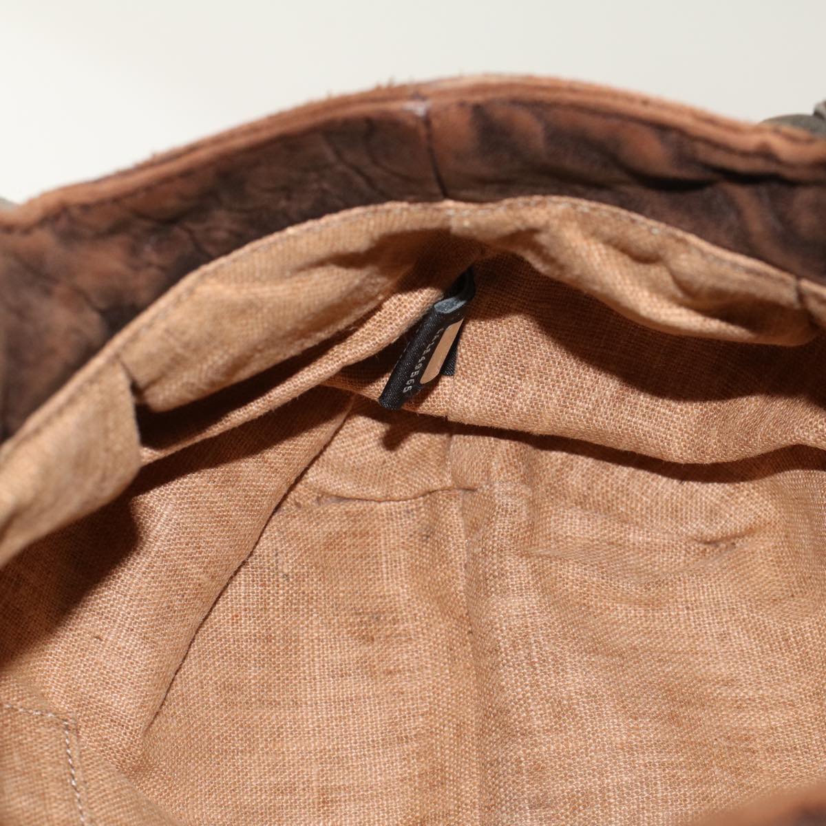 FENDI Zucca Canvas Spy Bag Hand Bag Black Brown 43263