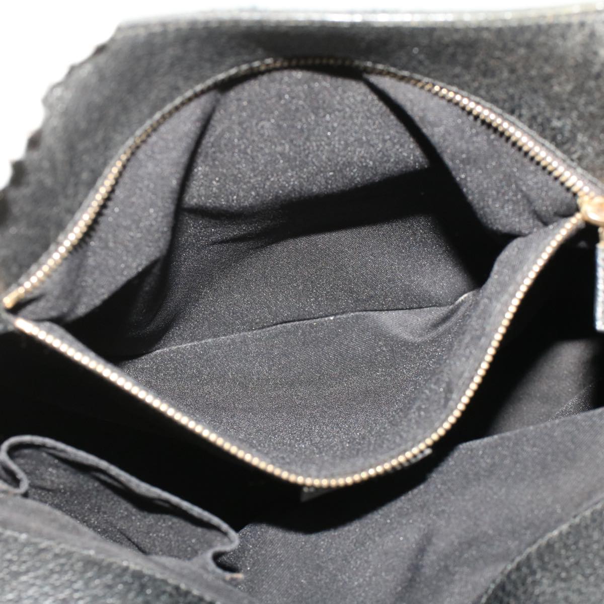 GUCCI GG Canvas Bamboo Hand Bag Black 137394 43264