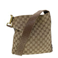 GUCCI GG Canvas Shoulder Bag Beige 91761 43267