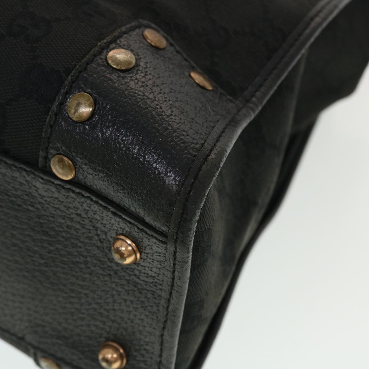 GUCCI GG Canvas Tote Bag Black 124260 43271
