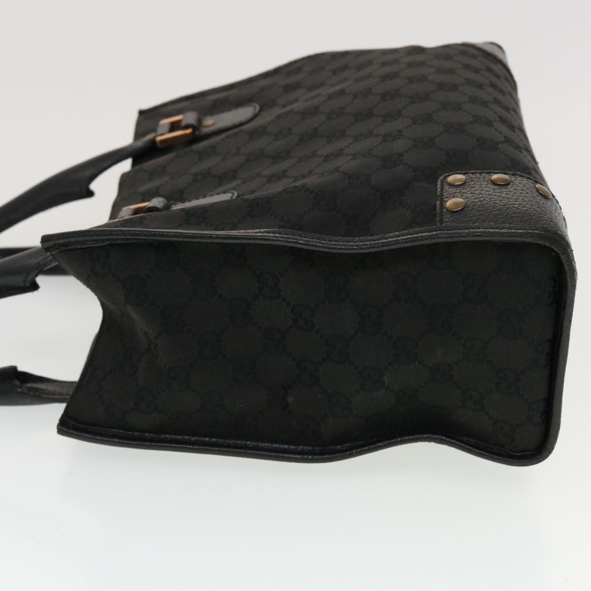 GUCCI GG Canvas Tote Bag Black 124260 43271