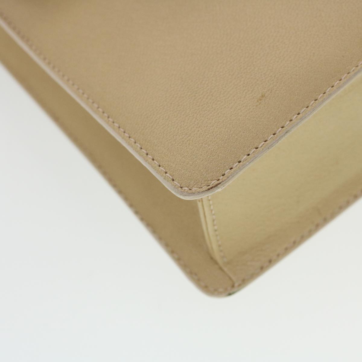 GUCCI Shoulder Bag Leather Beige 43282