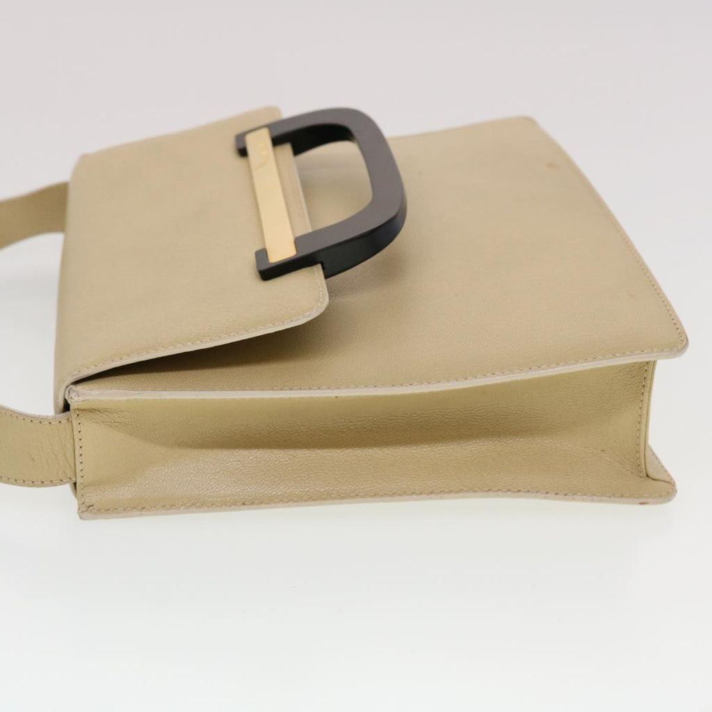 GUCCI Shoulder Bag Leather Beige 43282