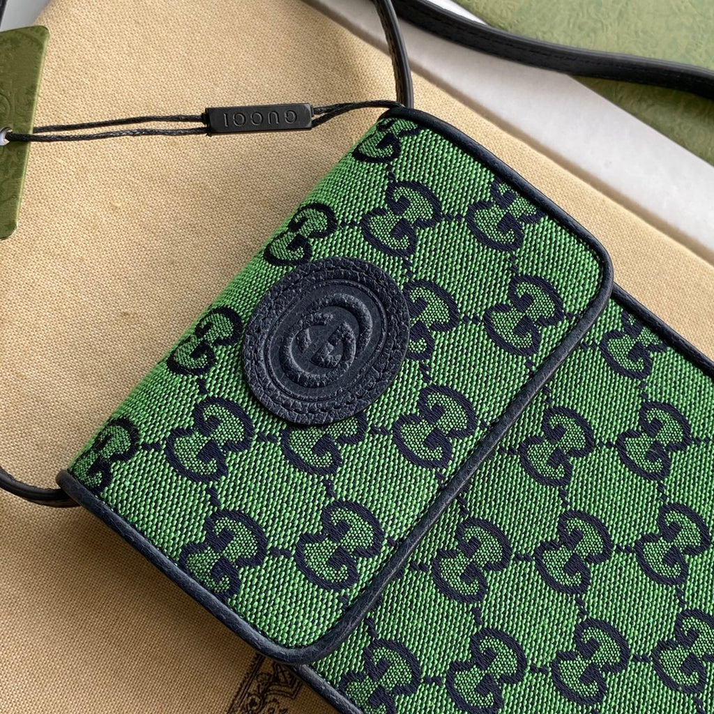 Glami Mini Bag In Green Glami Canvas For Women 7in/18cm Glami 657582