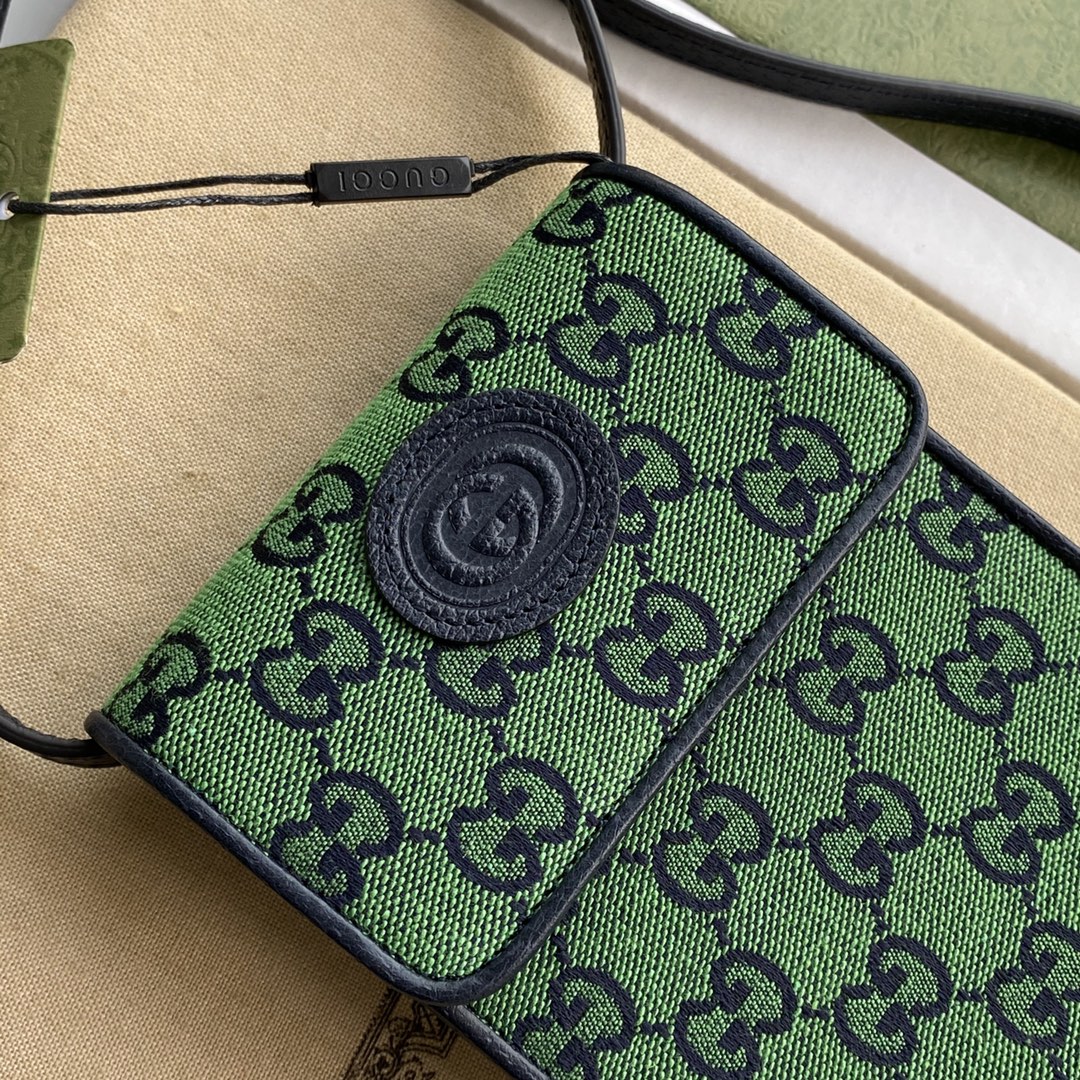 Glami Mini Bag In Green Glami Canvas For Women 7in/18cm Glami 657582