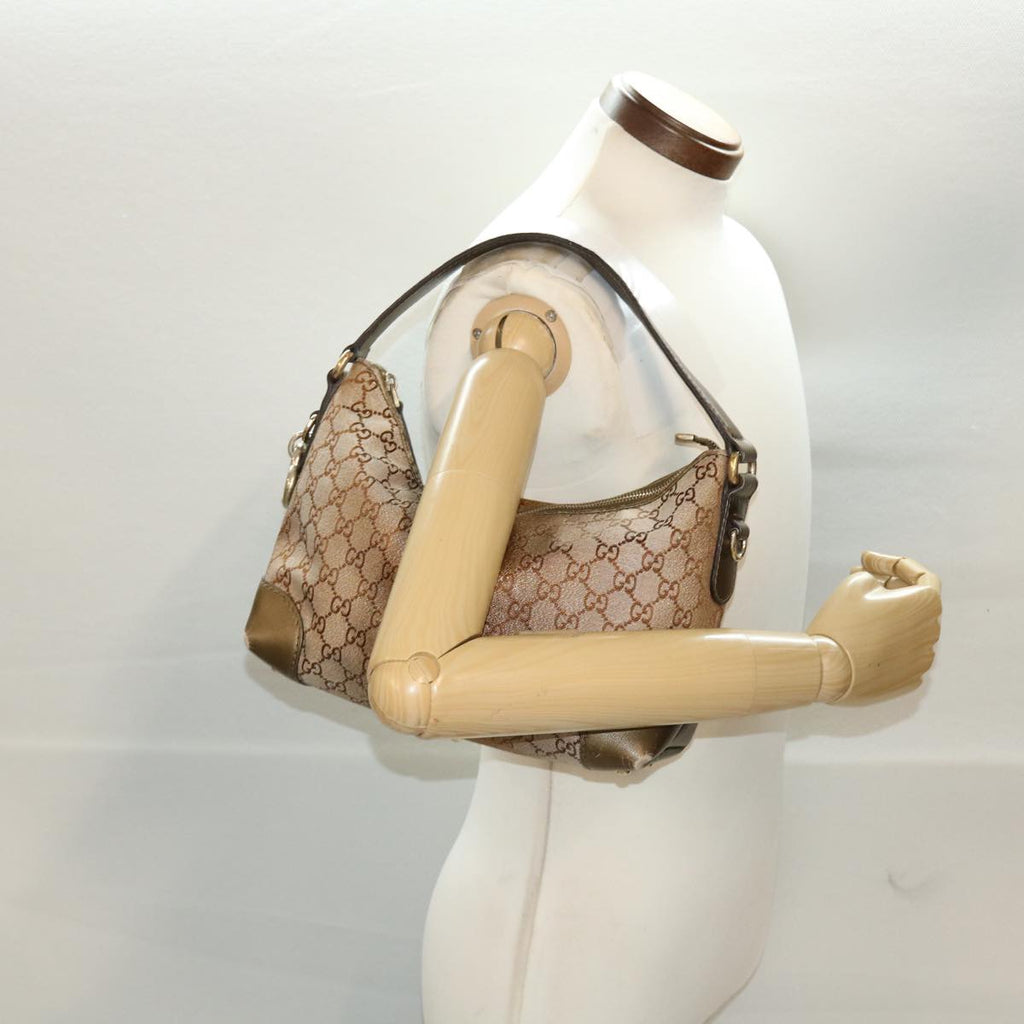 GUCCI GG Canvas Shoulder Bag Beige 269959 43302