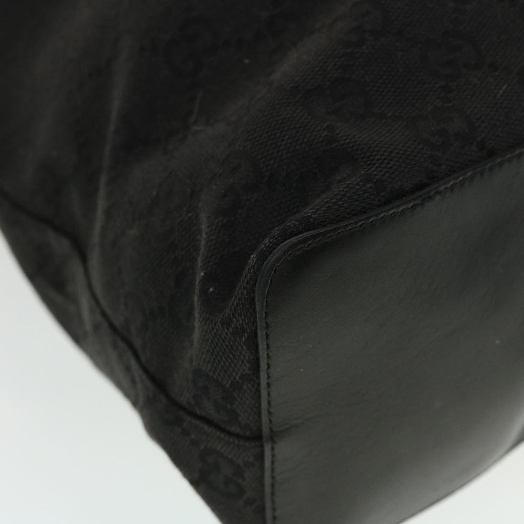 GUCCI GG Canvas Shoulder Bag Black 90644 43327