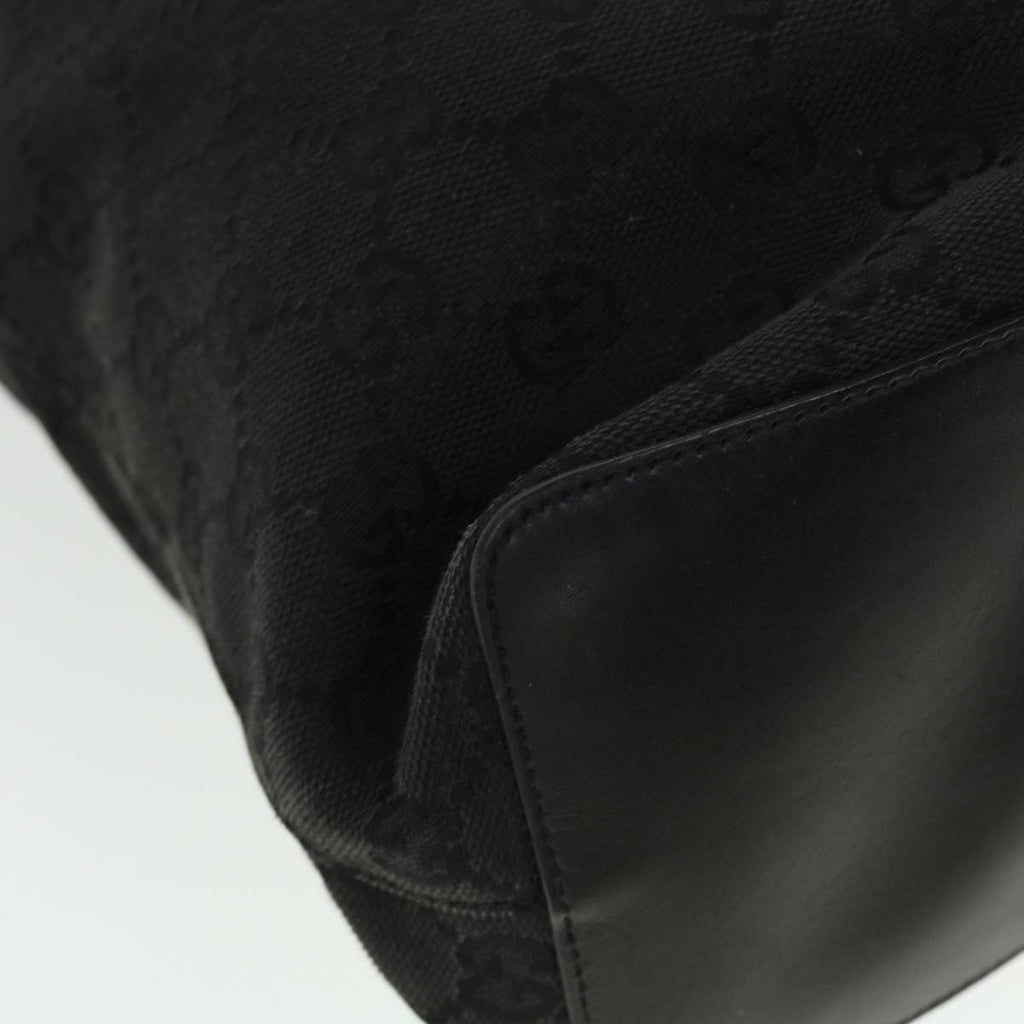 GUCCI GG Canvas Shoulder Bag Black 90644 43327