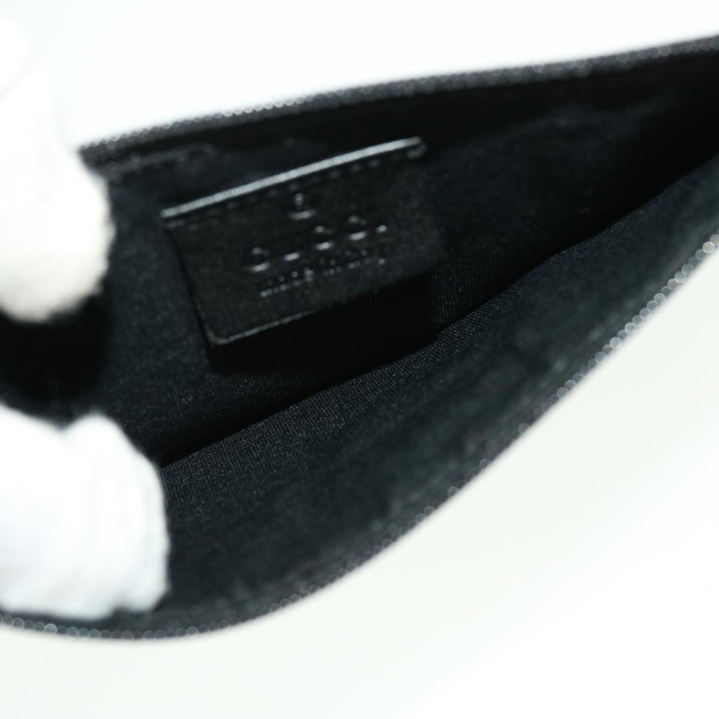 GUCCI GG Canvas Shoulder Bag Black 90644 43327