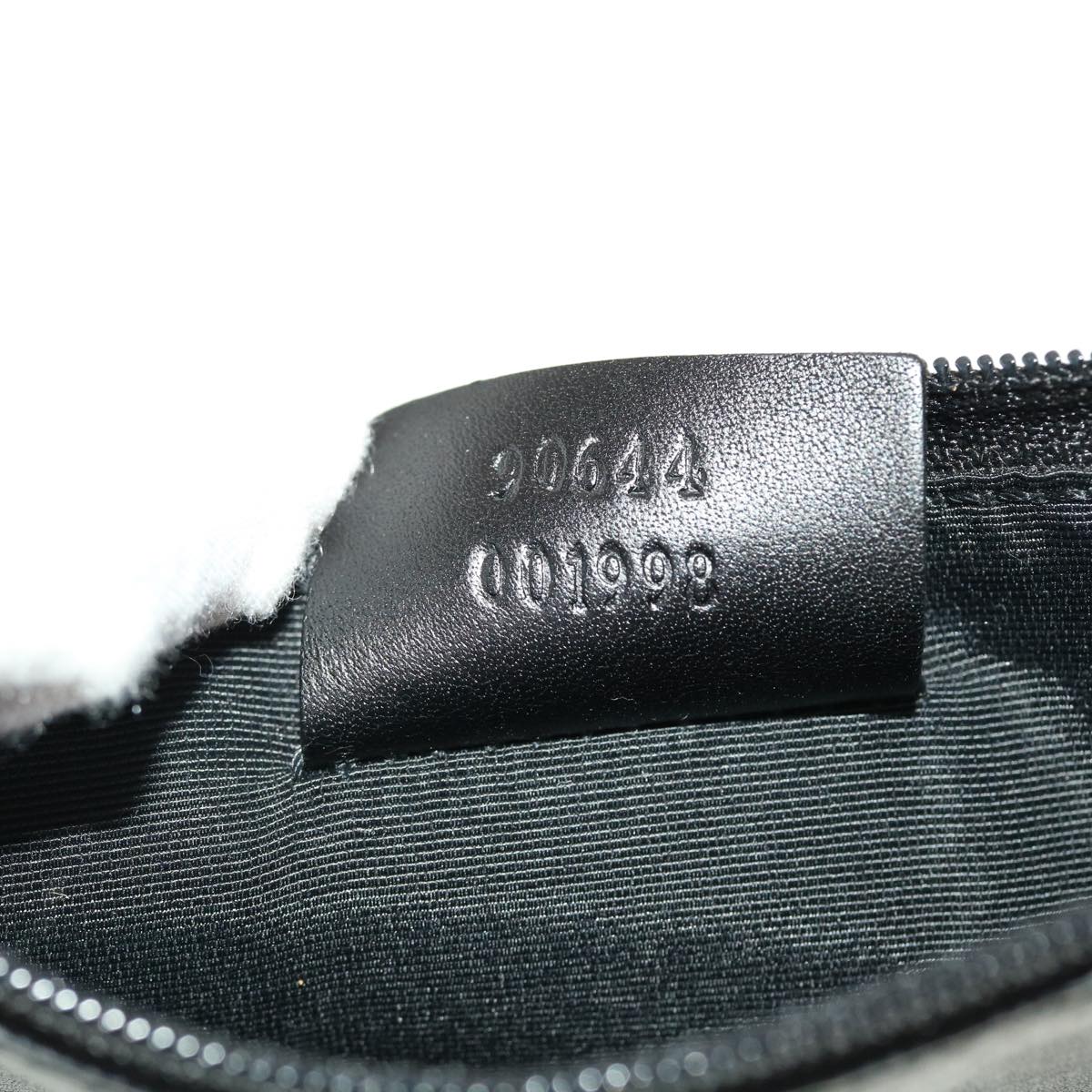 GUCCI GG Canvas Shoulder Bag Black 90644 43327