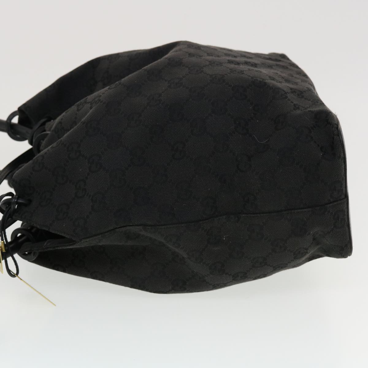 GUCCI GG Canvas Shoulder Bag Black 90644 43327