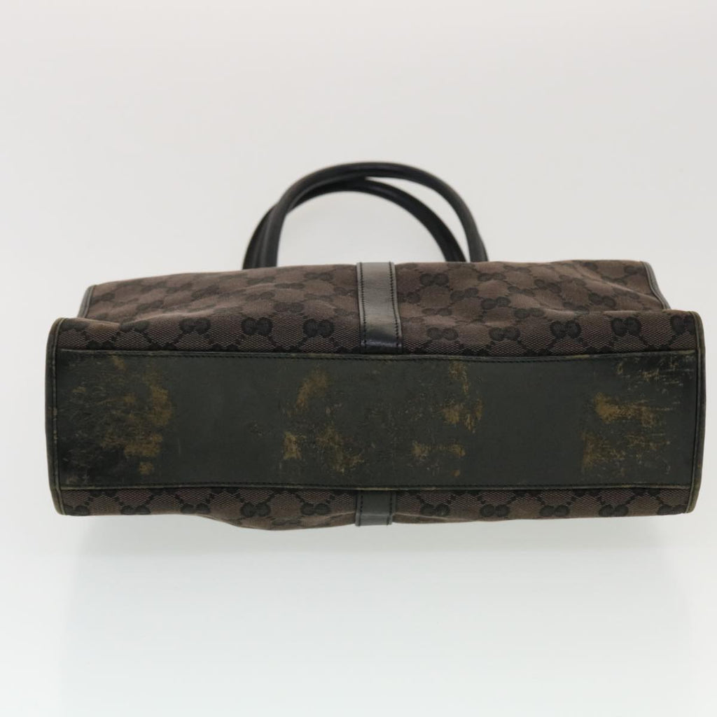 GUCCI GG Canvas Jackie Hand Bag Brown 0021064 43332