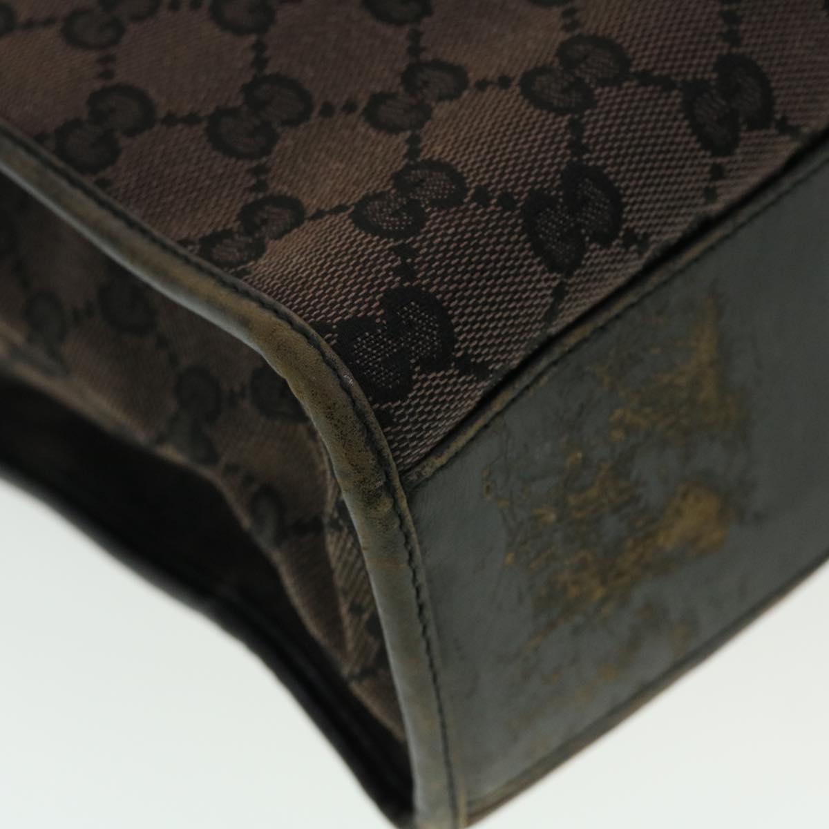GUCCI GG Canvas Jackie Hand Bag Brown 0021064 43332