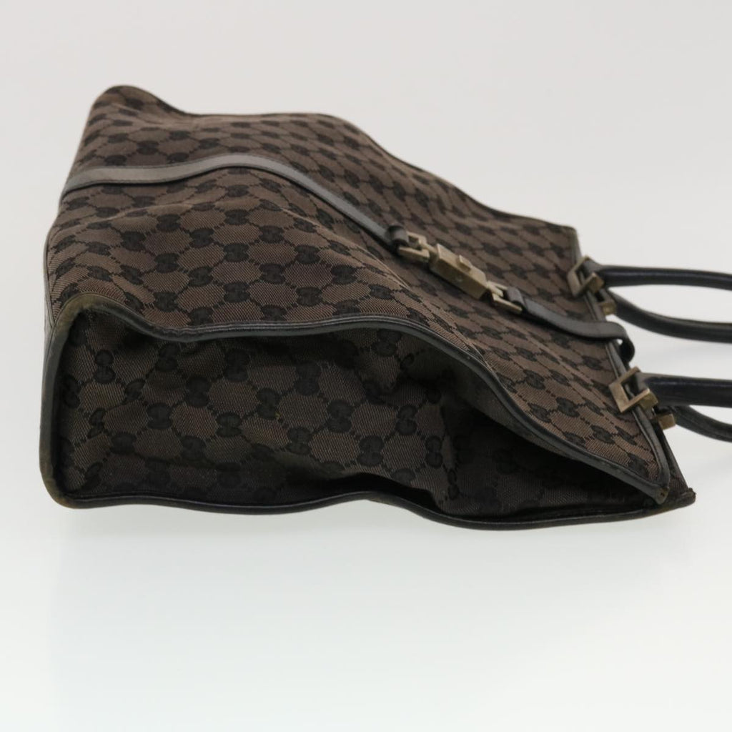 GUCCI GG Canvas Jackie Hand Bag Brown 0021064 43332