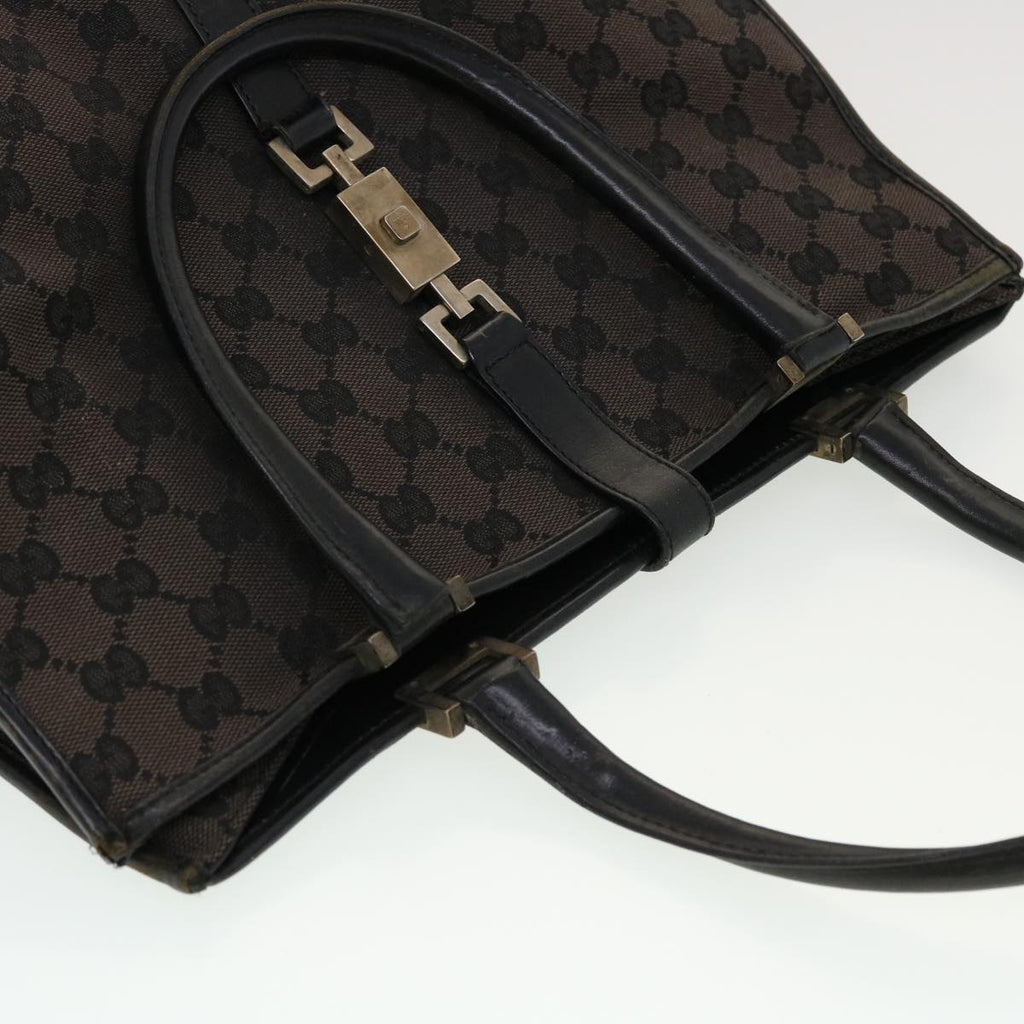 GUCCI GG Canvas Jackie Hand Bag Brown 0021064 43332