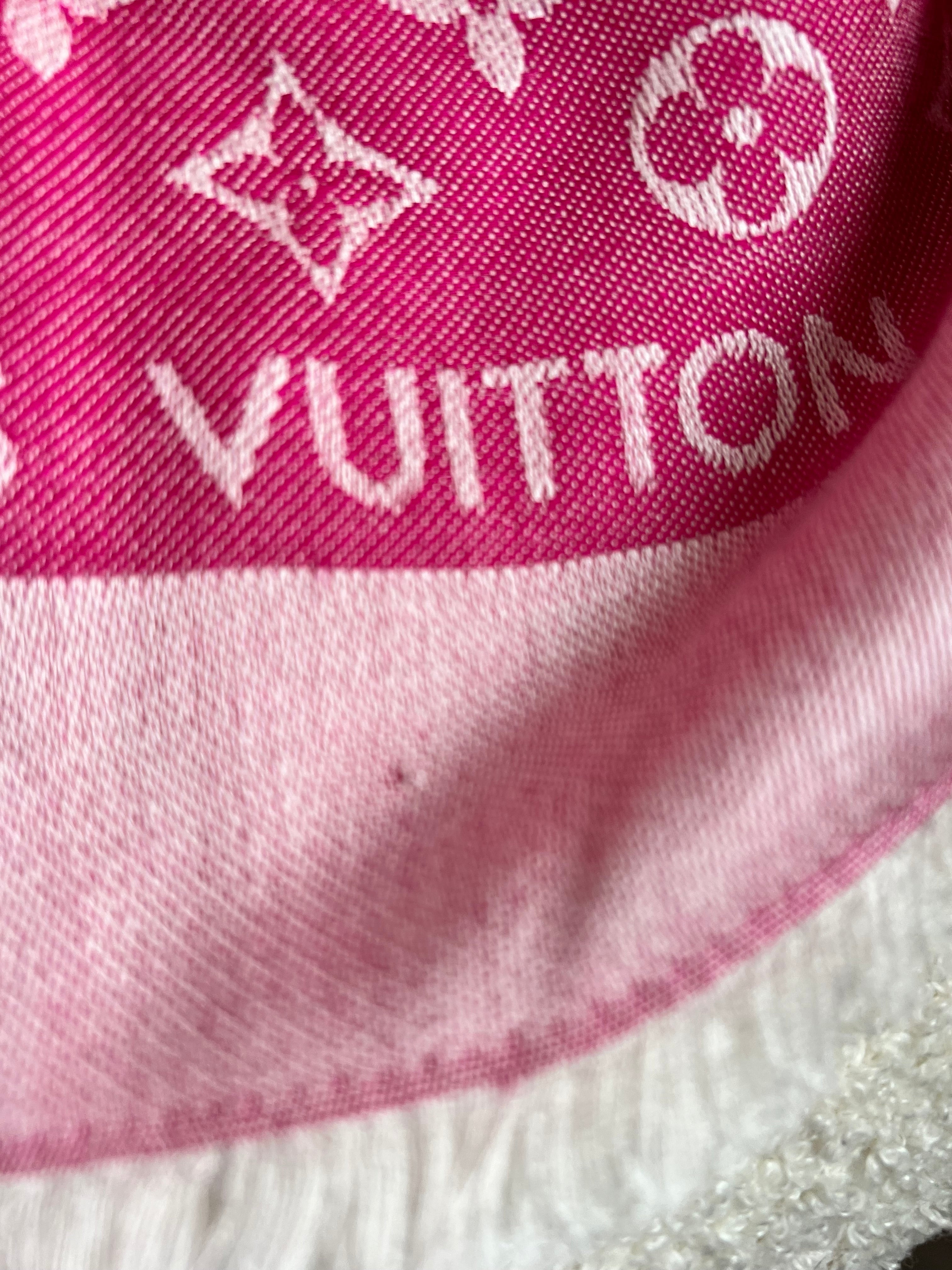 Louis Vuitton Pink Monogram Shawl (RRP £450)