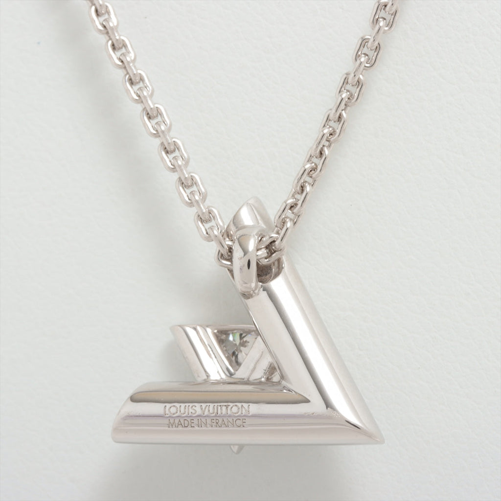 Louis Vuitton Pandantive LV Volt one GM diamond necklace 750 (WG) 18.0g