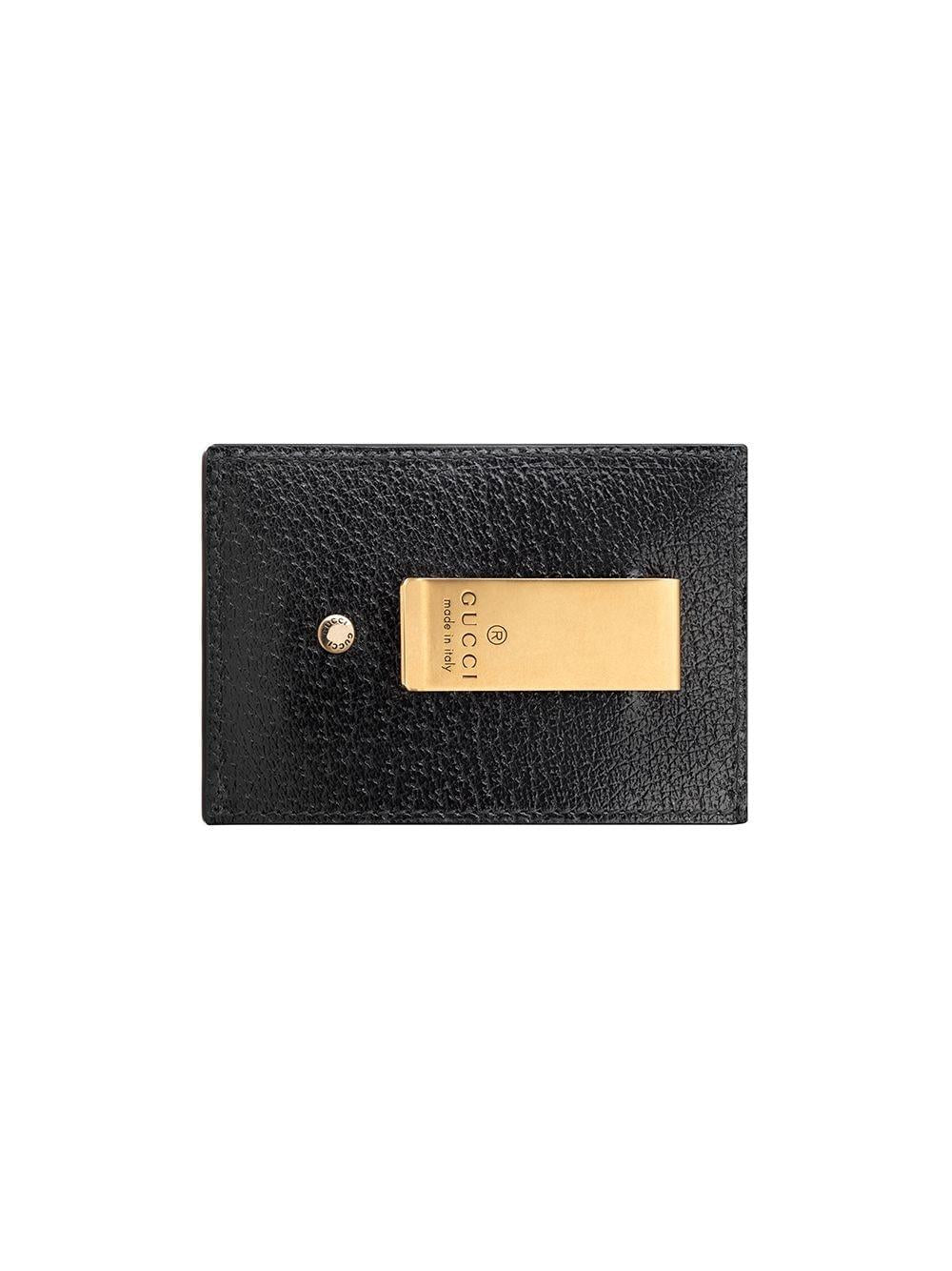GUCCI Mini Grained Leather Money Clip - FW24 Collection