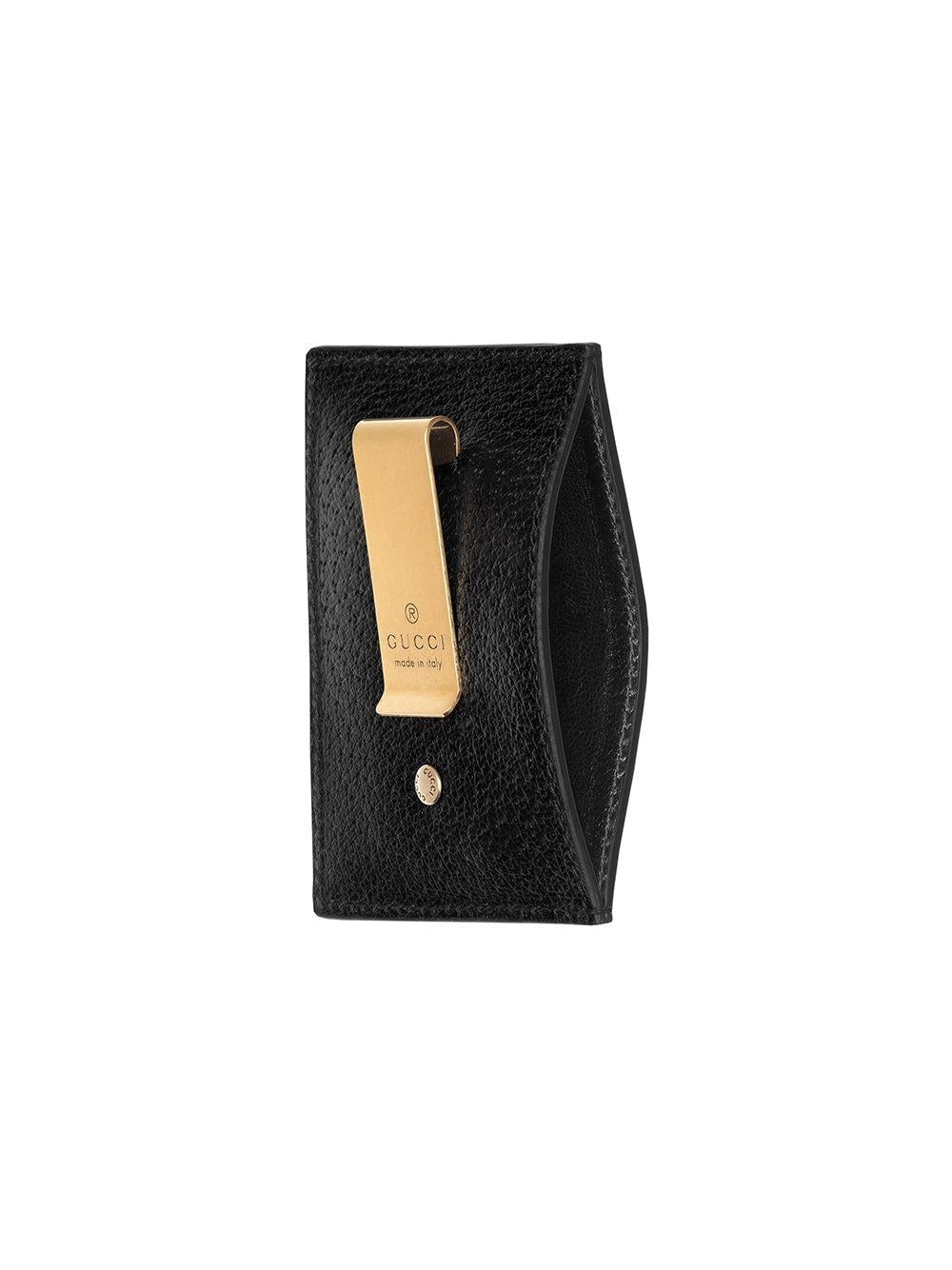 GUCCI Mini Grained Leather Money Clip - FW24 Collection