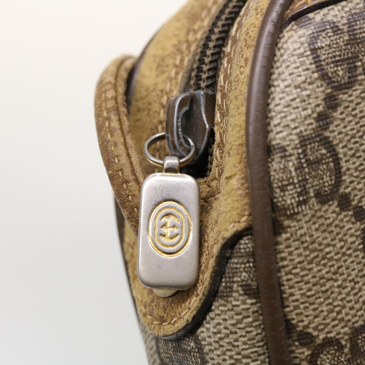 GUCCI GG Supreme Web Sherry Line Shoulder Bag Beige Red 89.02.066 43663
