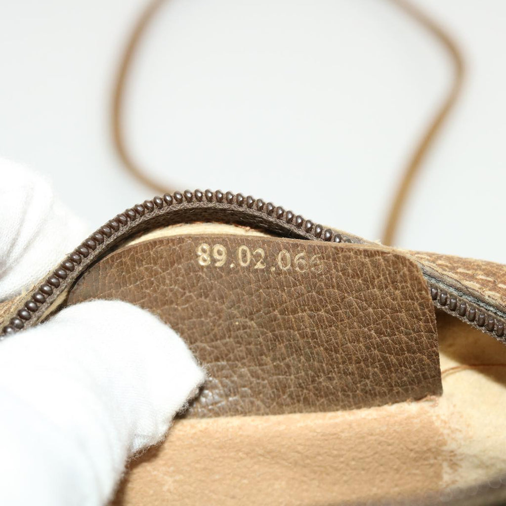 GUCCI GG Supreme Web Sherry Line Shoulder Bag Beige Red 89.02.066 43663