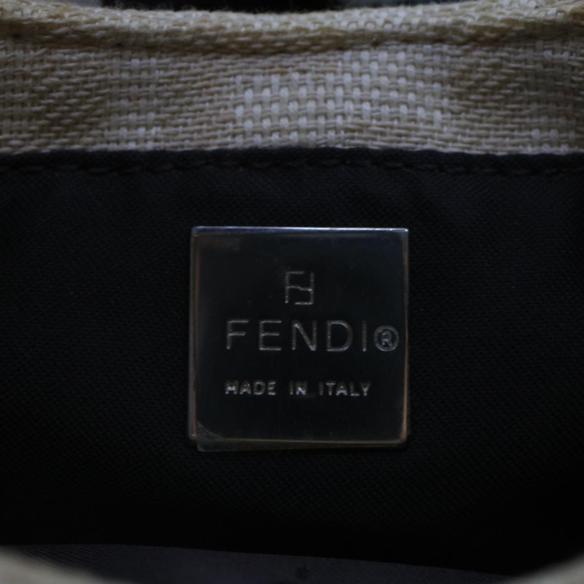 FENDI Pouch Canvas Beige 2308-26673-008 43696