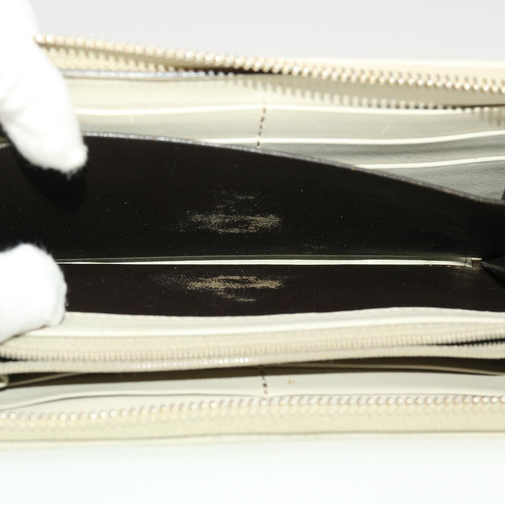 GUCCI GG Canvas Long Wallet Beige White 308012 43741