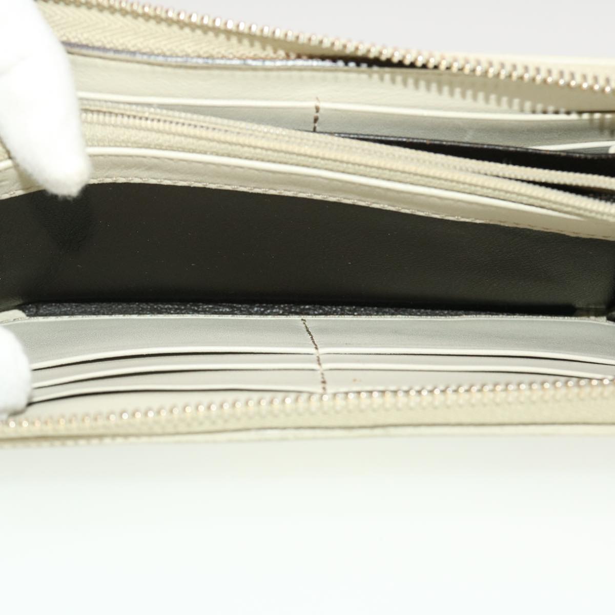 GUCCI GG Canvas Long Wallet Beige White 308012 43741