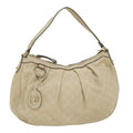 GUCCI GG Canvas Guccissima Shoulder Bag Beige 232955 43751