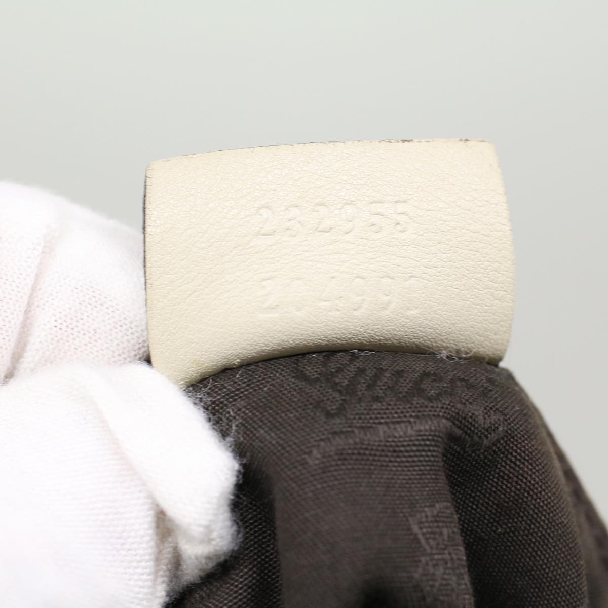 GUCCI GG Canvas Guccissima Shoulder Bag Beige 232955 43751
