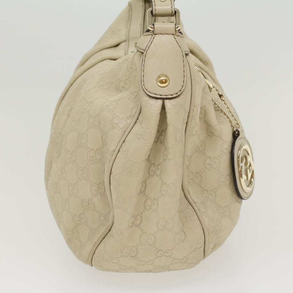 GUCCI GG Canvas Guccissima Shoulder Bag Beige 232955 43751
