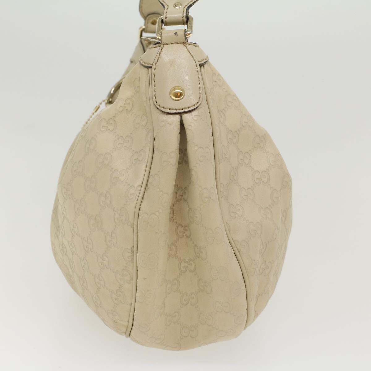 GUCCI GG Canvas Guccissima Shoulder Bag Beige 232955 43751