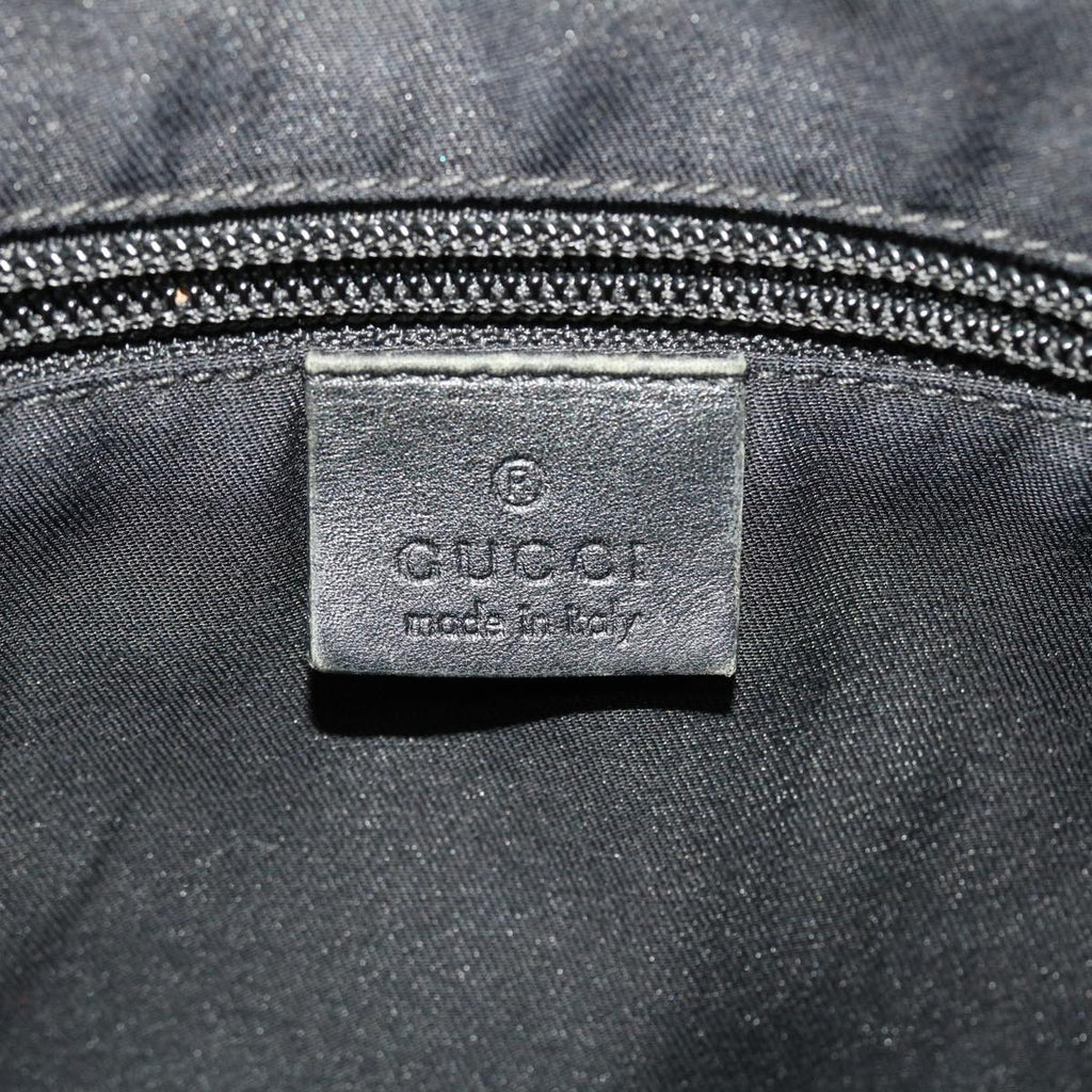GUCCI GG Canvas Shoulder Bag Black 145857 43763