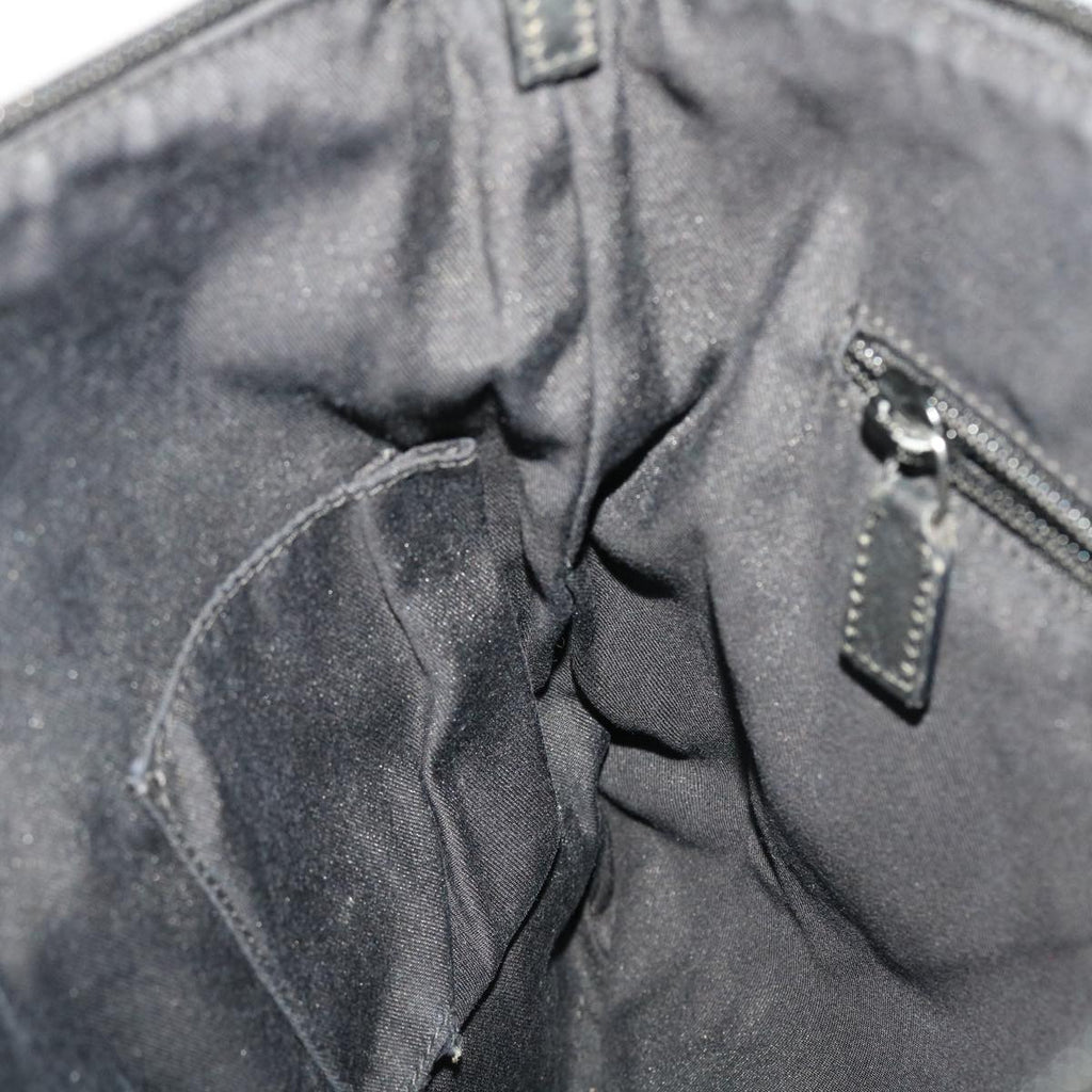 GUCCI GG Canvas Shoulder Bag Black 145857 43763