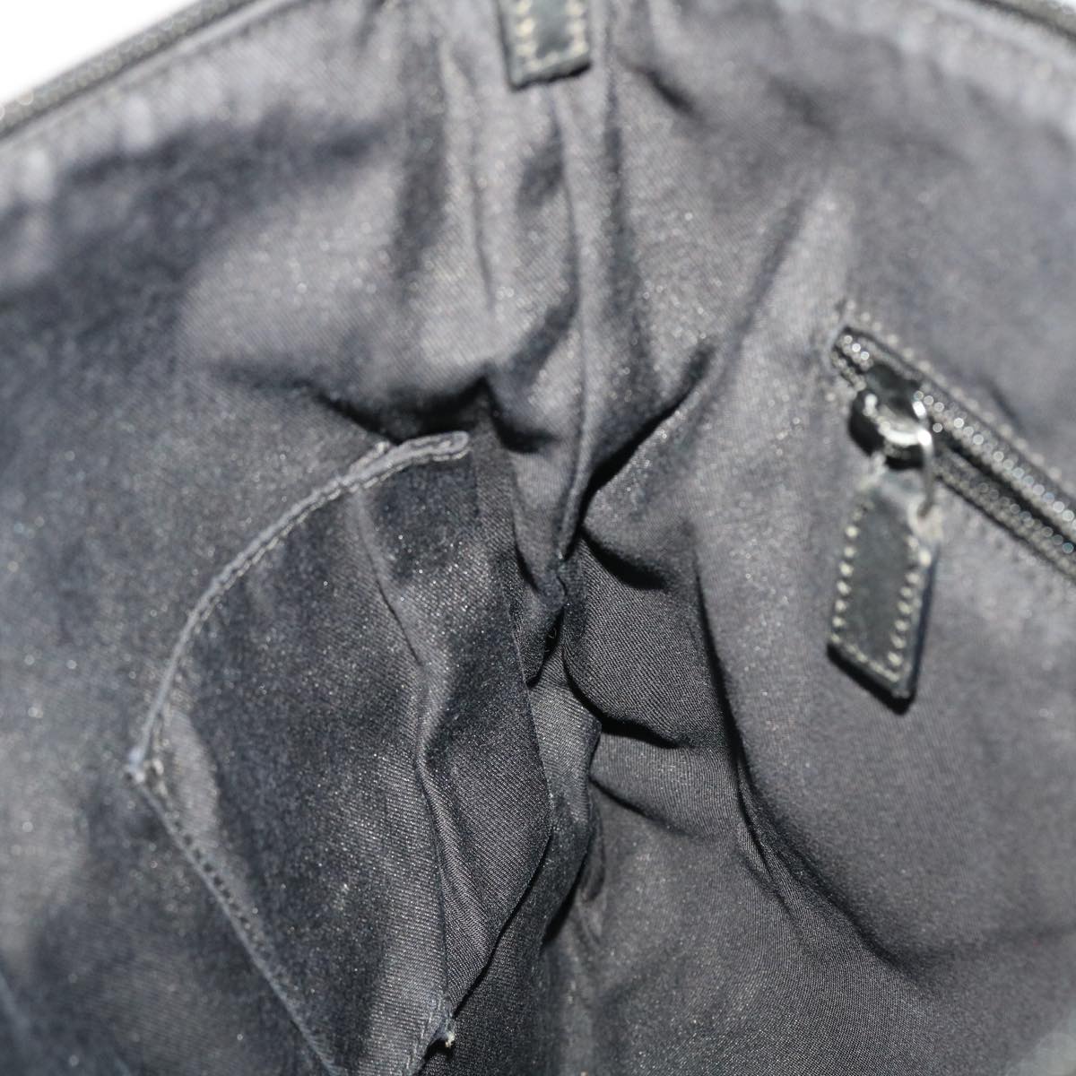 GUCCI GG Canvas Shoulder Bag Black 145857 43763