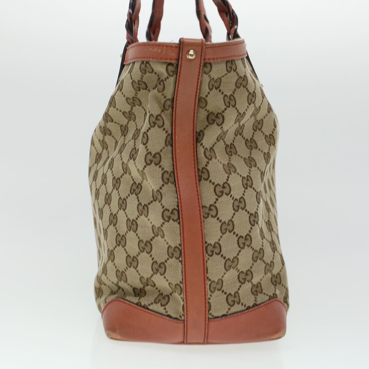 GUCCI GG Canvas Tote Bag Beige 247209 43885