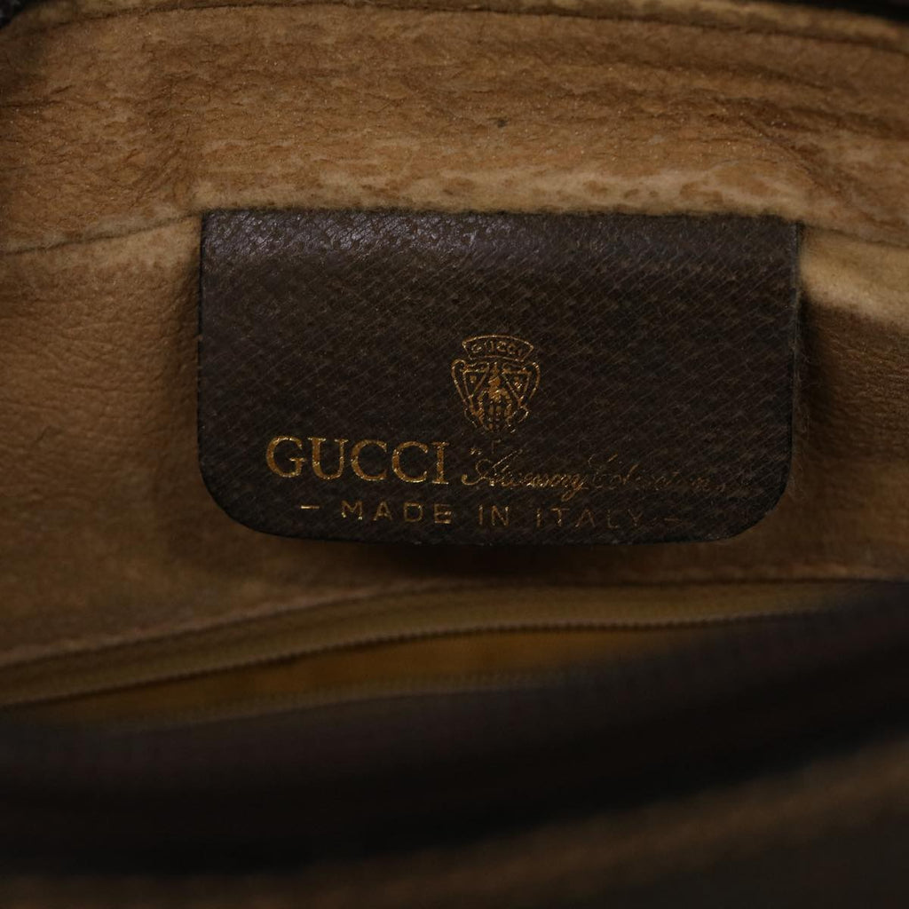 GUCCI GG Canvas Web Sherry Line Shoulder Bag Beige Red Green 43901