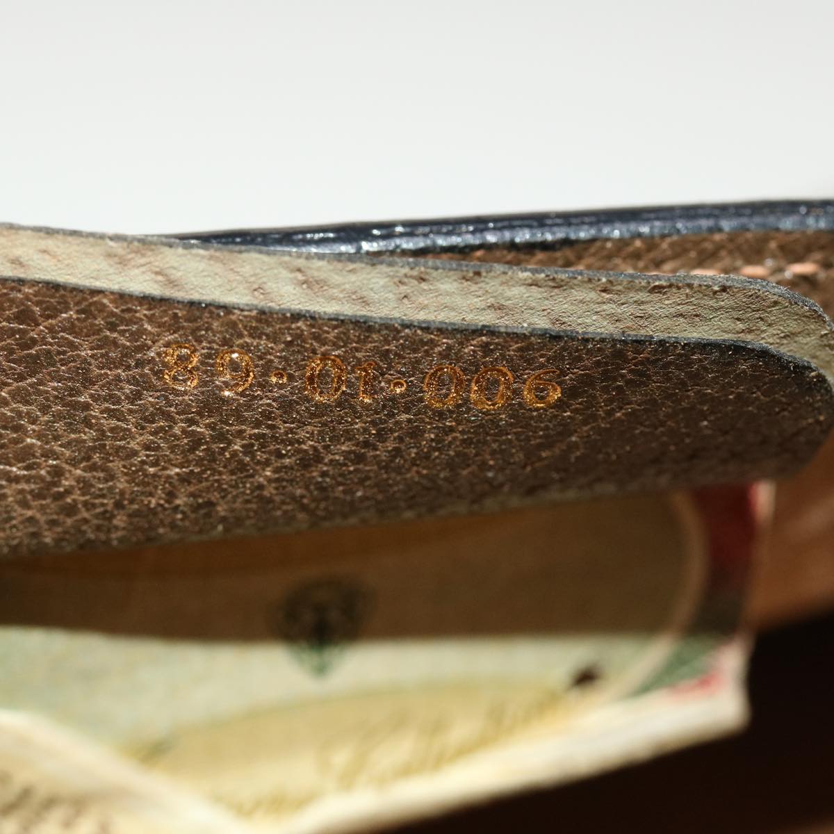 GUCCI GG Canvas Web Sherry Line Clutch Bag Beige Red Green 43902