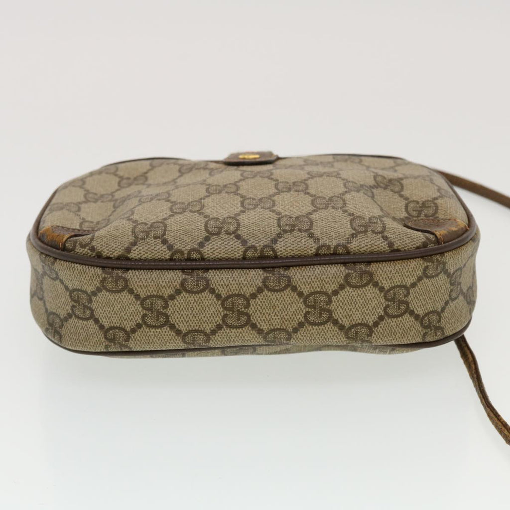 GUCCI GG Canvas Web Sherry Line Shoulder Bag Beige Red Green 43903