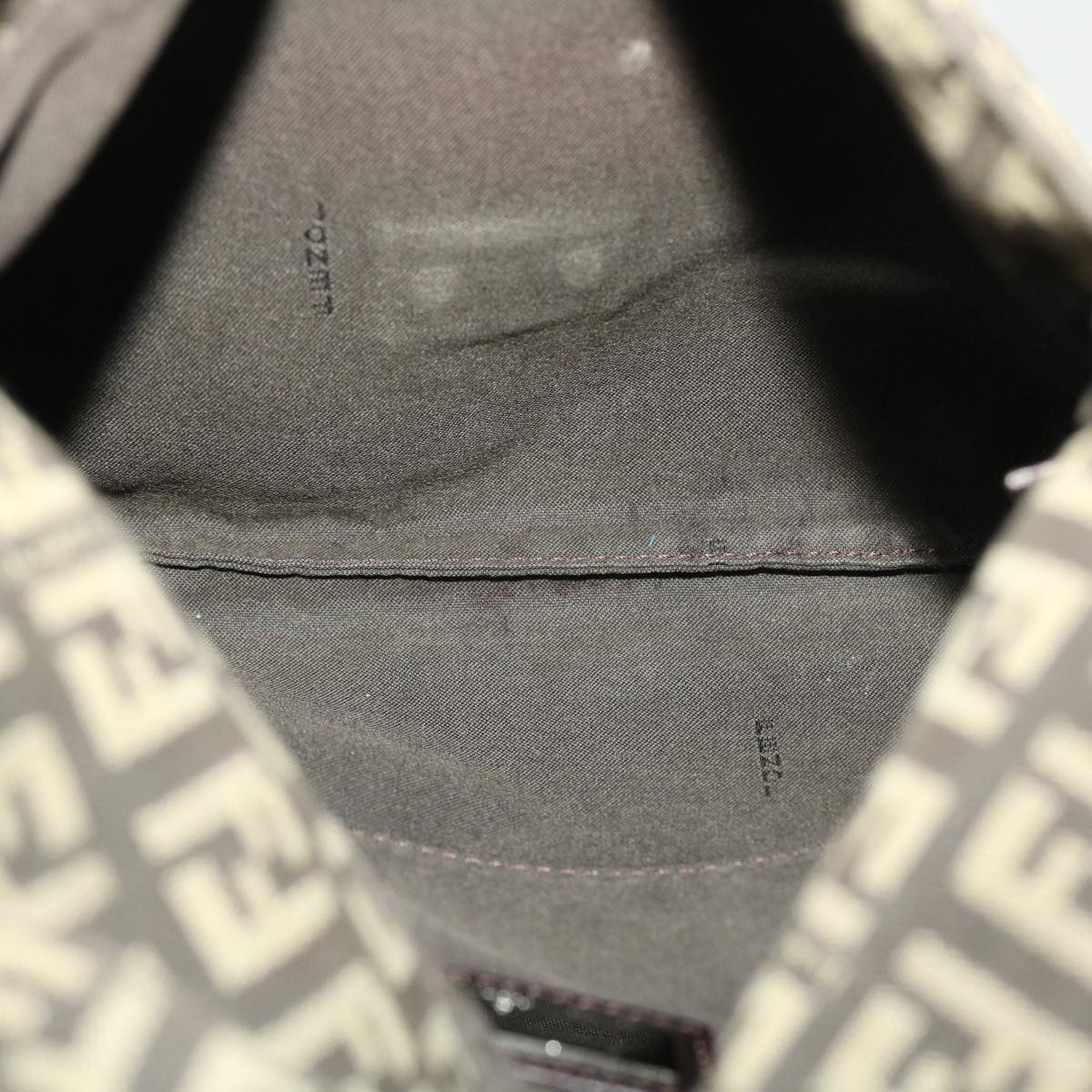 FENDI Zucchino Canvas Shoulder Bag Brown 2288-8BT075-JQ4-089 43907