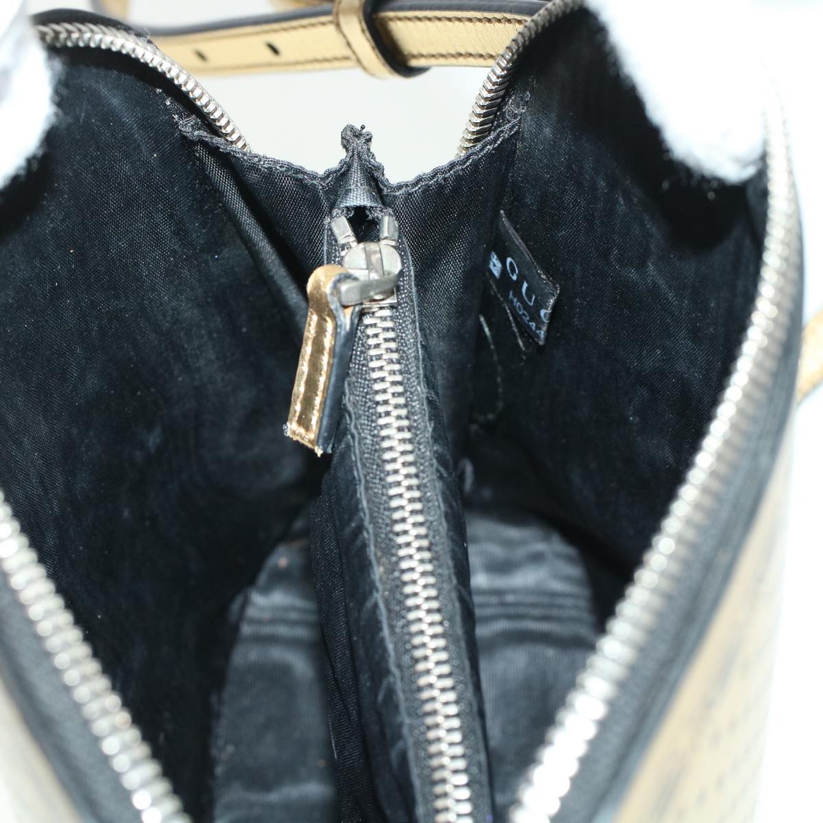 GUCCI Shoulder Bag Leather Gold 511189 43933