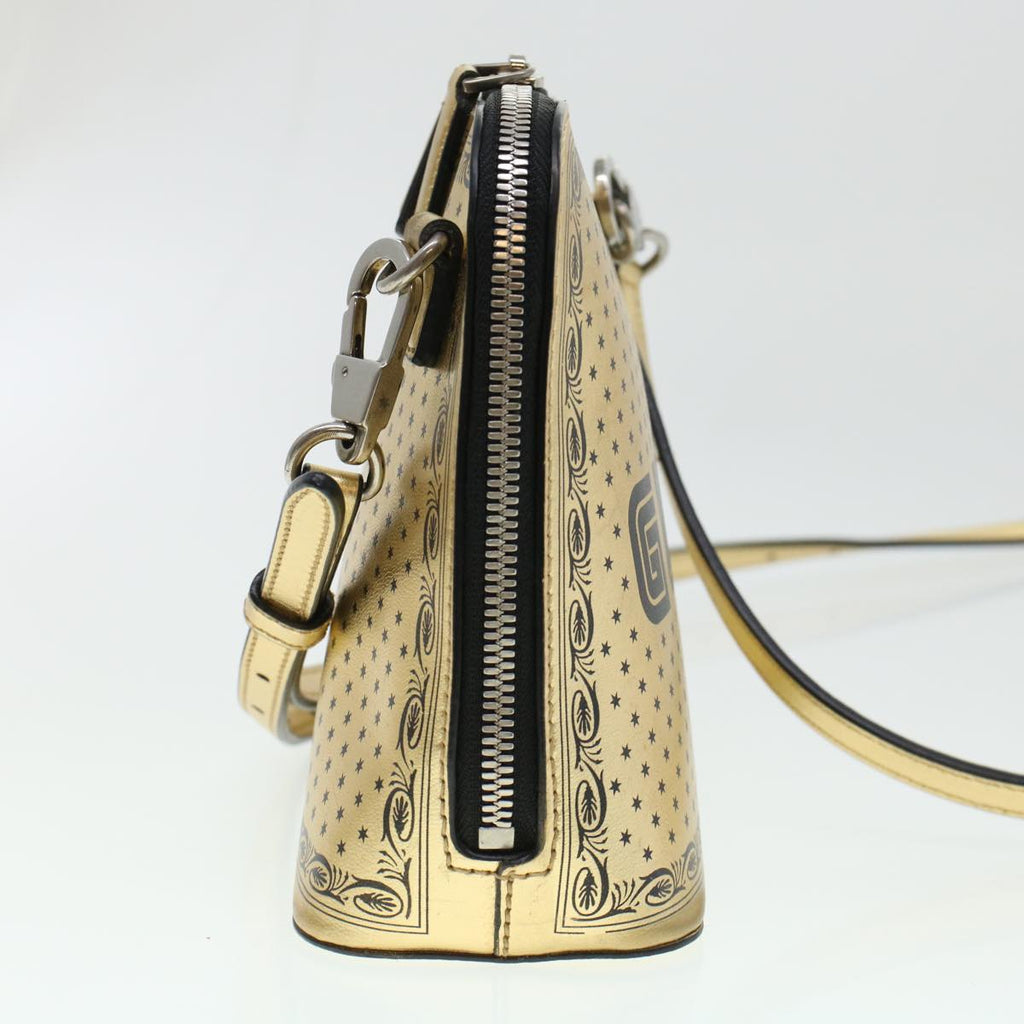 GUCCI Shoulder Bag Leather Gold 511189 43933
