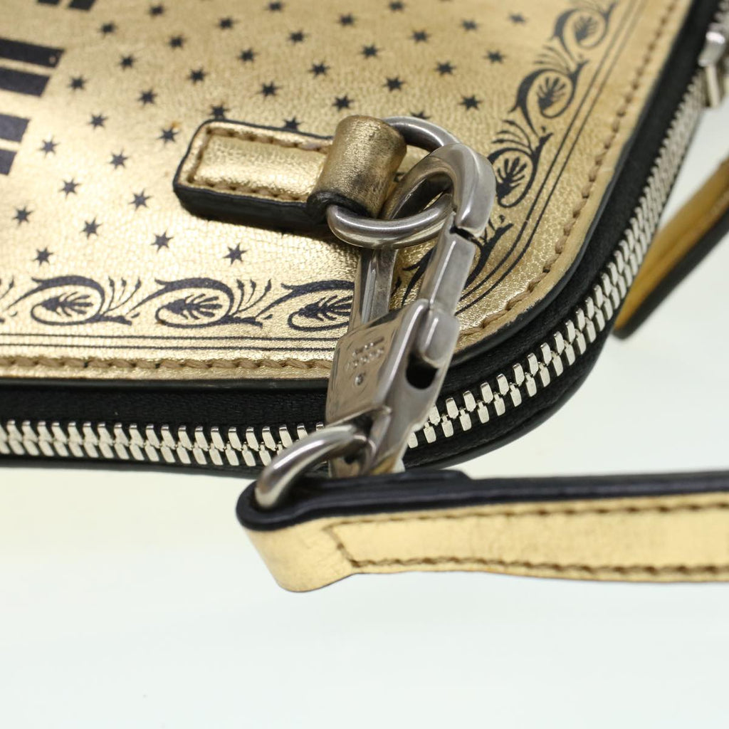 GUCCI Shoulder Bag Leather Gold 511189 43933