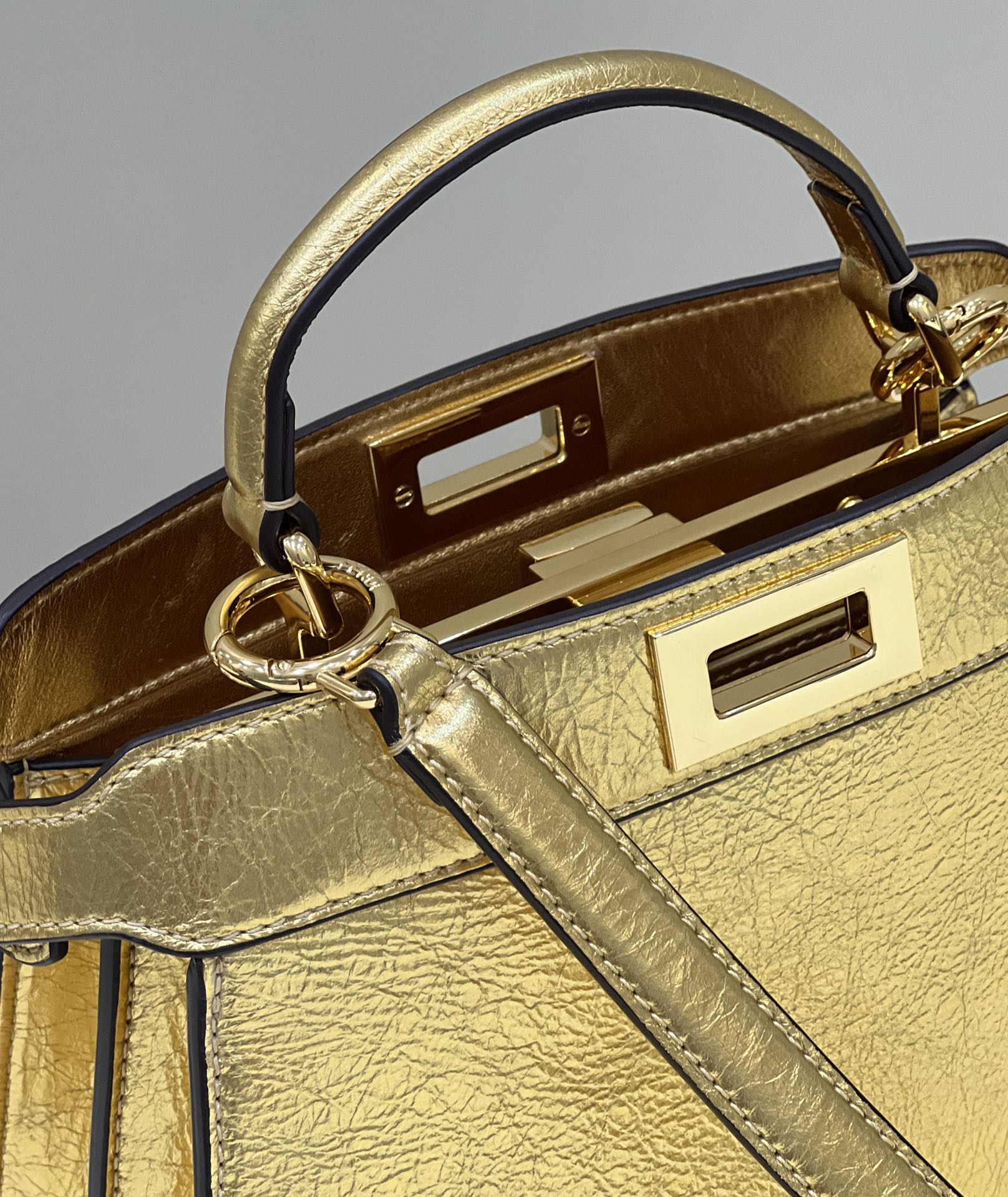 FI GlamI MeGLAMIum Gold Bag For Woman 33cm/13in