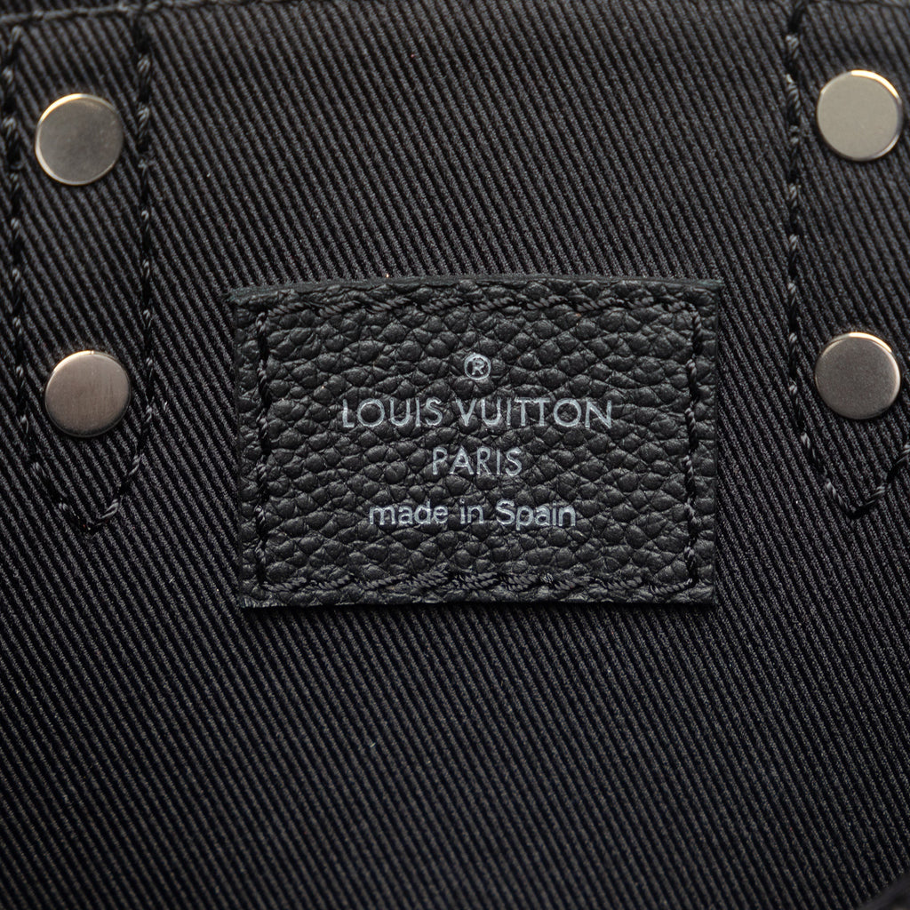 Black Louis Vuitton Damier Checkerboard Sac Plat XS Satchel