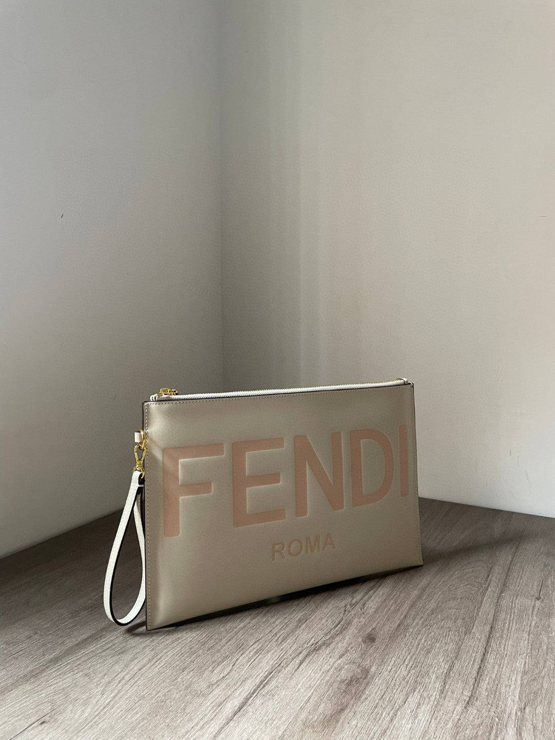 FI GlamIat Pouch White Large Pouch Bag For Woman 34cm/13in 8N0178AC9LF0K7E