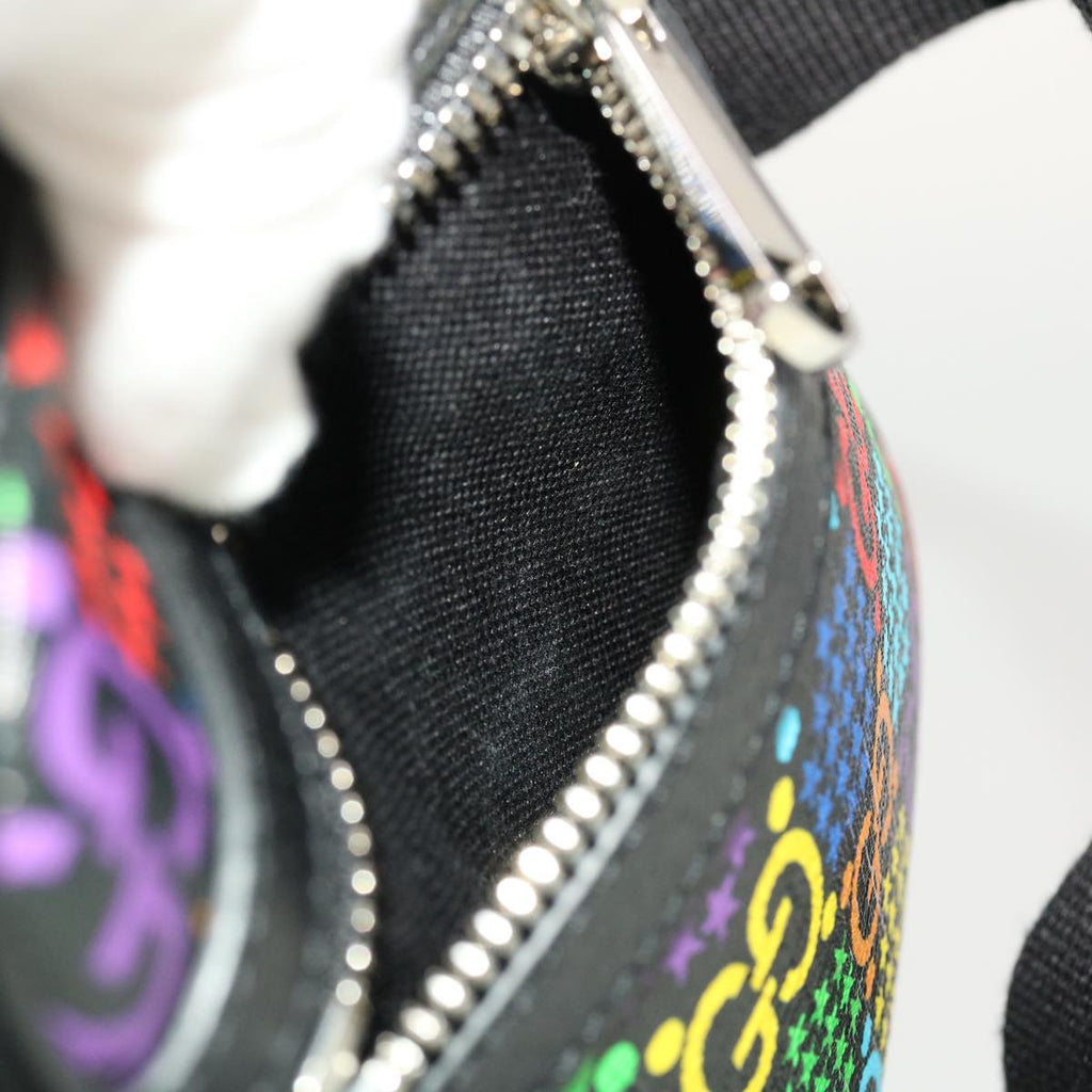 GUCCI GG Psychedelic Shoulder Bag PVC Leather Multicolor 44040A