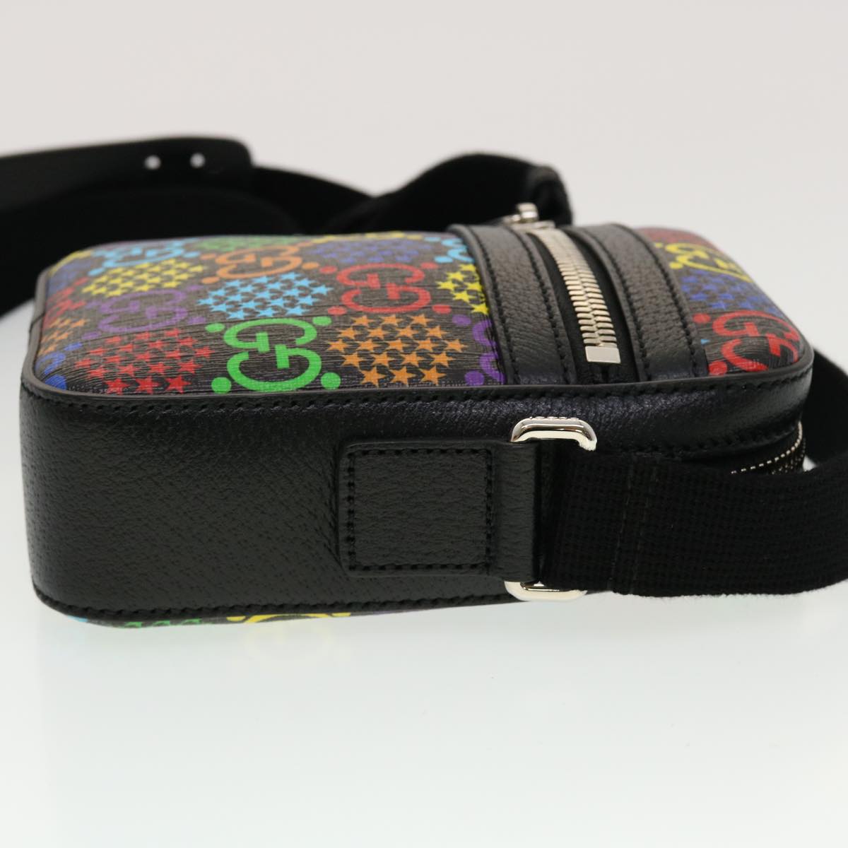 GUCCI GG Psychedelic Shoulder Bag PVC Leather Multicolor 44040A